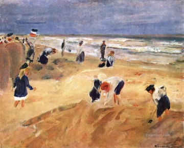 beach Child impressionism Oil Paintings